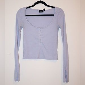 Urban Outfitters Henley Crop Top